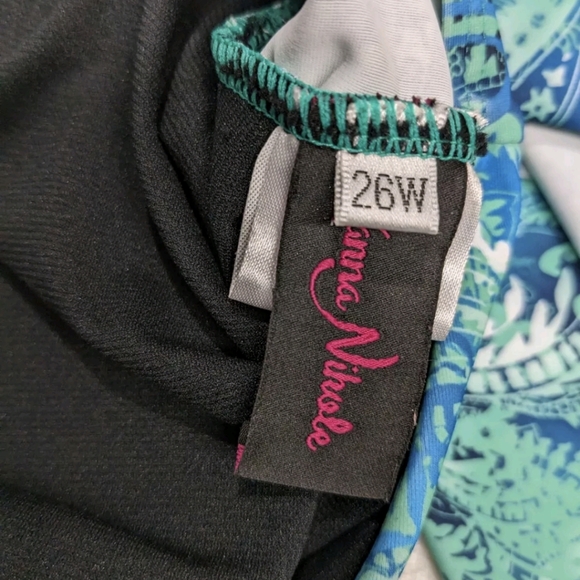 Hanna Nicole Swim Dress 26W Classic Beach Swim Summer Swimsuit - Picture 7 of 7